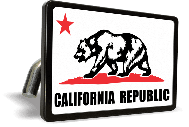 California State Flag (Color) - Trailer Hitch Cover (wbr)